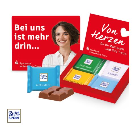 Grußkarte mit Ritter SPORT Schokolade