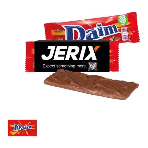 Daim Riegel mit Werbebanderole