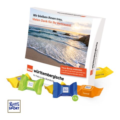 Präsentbox mit Ritter SPORT Schokowürfel