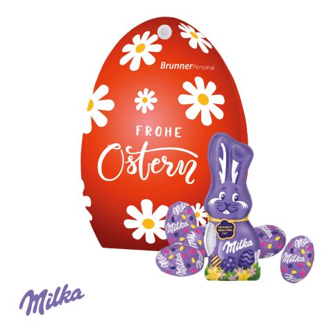 Werbe-Osterei mit Schokoladenmischung von Milka