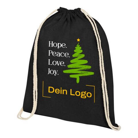 *Christmas* Oregon Beutel Schwarz | Hope &amp; Peace | 4C DTF Transfer