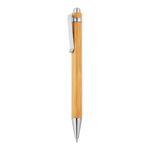 Bambus Kugelschreiber braun-silber | ohne Werbeanbringung | Nicht verfügbar | Nicht verfügbar | Nicht verfügbar