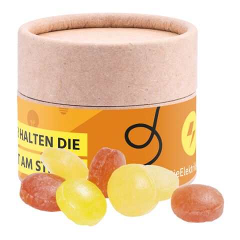 Papierdose Eco Mini ohne Werbeanbringung | Mini Bonbons Fruchtmix
