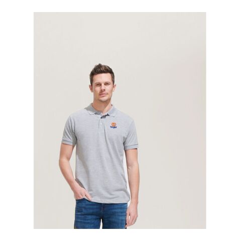 PRIME HERREN POLO 200g schwarz | XL | 1-farbiger Siebdruck | Rückseite | 270 mm x 270 mm | Nicht verfügbar