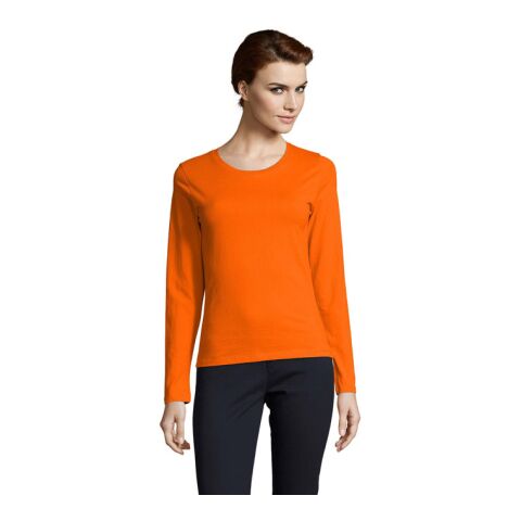 IMPERIAL Women lsl 190g orange | S | 1-farbiger Siebdruck | Vorderseite | 250 mm x 300 mm | Nicht verfügbar