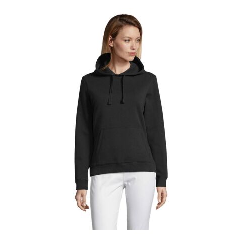 SPENCER Damen Sweater 280g schwarz | XS | 1-color Siebdruck | Vorderseite | 250 mm x 200 mm | Nicht verfügbar