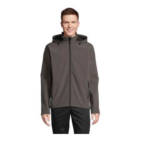 RACE MEN HOODED JACKET anthrazitgrau | XL | ohne Werbeanbringung