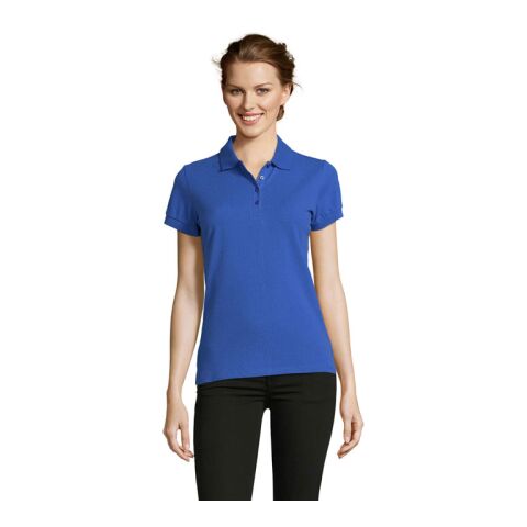 PEOPLE DAMEN POLO 210g königsblau | L | 1-farbiger Siebdruck | Linker Arm | 100 mm x 70 mm | Nicht verfügbar