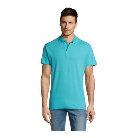 SUMMER II MEN Polo 170g atoll blau | XXL | 1-farbiger Siebdruck | Vorderseite | 270 mm x 270 mm | Nicht verfügbar