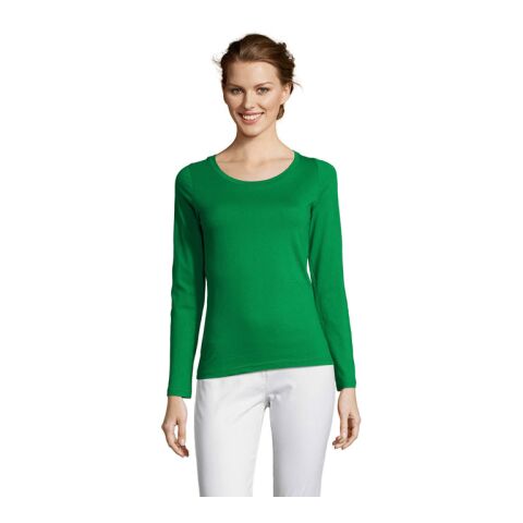 MAJESTIC DAMEN T-SHIRT 150g kelly grün | S | 1-farbiger Siebdruck | Vorderseite | 250 mm x 300 mm | Nicht verfügbar