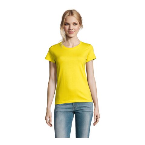 IMPERIAL WOMEN T-Shirt 190g zitrone | XL | 1-farbiger Siebdruck | Linker Arm | 100 mm x 70 mm | Nicht verfügbar