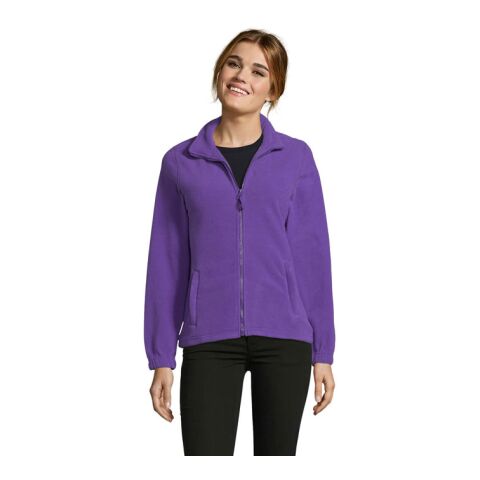NORTH DAMEN FL JACKE  300g dunkellila | L | Digital Transferdruck | Linker Arm | 50 mm x 50 mm | 49
