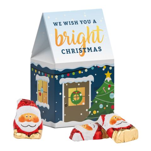 Standbodenbox Weihnachten Lindt ohne Werbeanbringung | 4 Riegelein Weihnachtsmänner