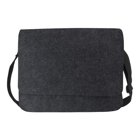 Werbeartikel RPET Laptoptasche aus Filz Layla – dunkelgrau – mit Logo bedruckt