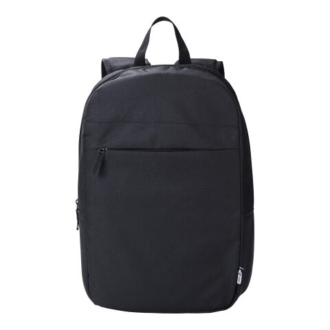RPET Polyester (600D) Laptop-Rucksack Phineas Schwarz | ohne Werbeanbringung | Nicht verfügbar | Nicht verfügbar