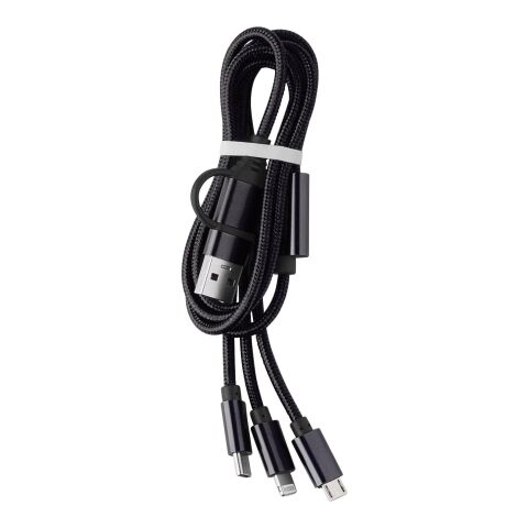 Nylon-Ladekabel Leif Schwarz | ohne Werbeanbringung | Nicht verfügbar | Nicht verfügbar