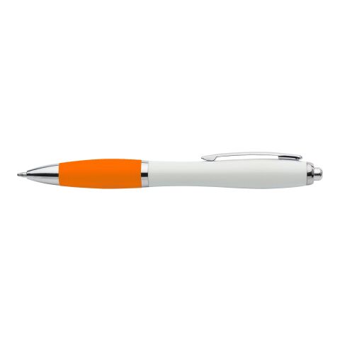 Werbeartikel Recycelter ABS-Kugelschreiber Trevor – Orange – mit Logo bedruckt