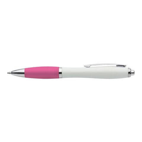 Werbeartikel Recycelter ABS-Kugelschreiber Trevor – Rosa – mit Logo bedruckt