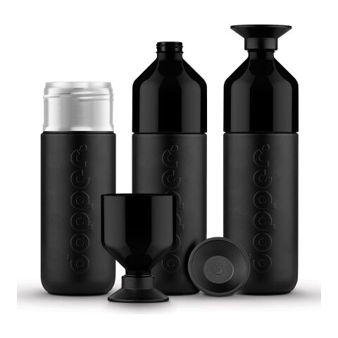 Werbeartikel Dopper Insulated 1 L Isolierflasche Cradle to Cradle Silver zertifiziert 24h kalt/9h heiss mit integriertem Becher – blau – mit Logo
