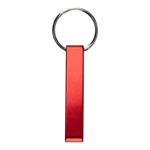 Werbeartikel Schlüsselhalter aus recyceltem Aluminium Anneliese – Rot – mit Logo bedruckt