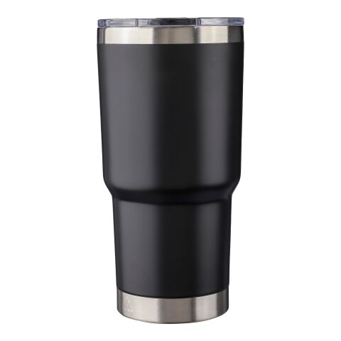 Werbeartikel Arnold 590 ml Coffee-to-go Thermobecher Kaffeebecher aus Edelstahl doppelwandig mit Deckel inkl. Box – Schwarz – mit Logo bedruckt