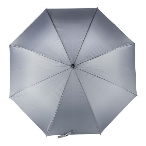 Werbeartikel rPET 190T Regenschirm Curtis – Grau – mit Logo bedruckt