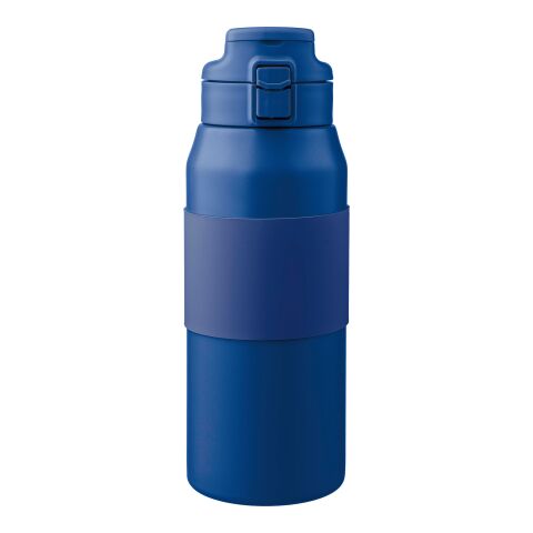Werbeartikel Doppelwandige Edelstahl-Trinkflasche 800 ml Katie – Blau – mit Logo bedruckt