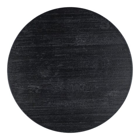 Werbeartikel Wireless Ladepad 'Westminster' aus Bambus – Schwarz – mit Logo bedruckt