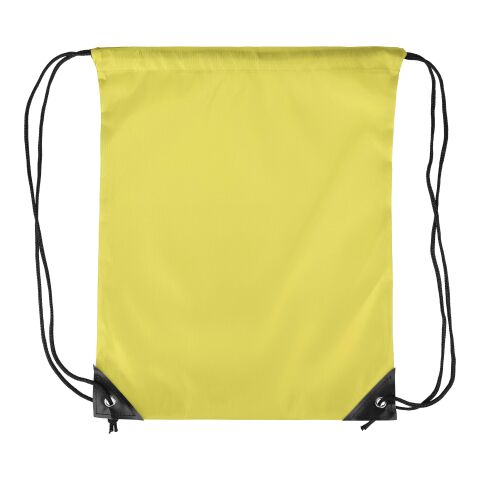 210D Polyester Kordelzug Rucksack Isolde Gelb | ohne Werbeanbringung | Nicht verfügbar | Nicht verfügbar