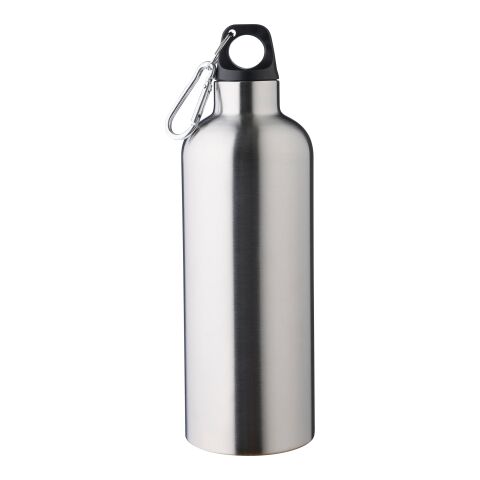 Doppelwandige Flasche aus recyceltem Edelstahl (500 ml) Lysandra Silber | ohne Werbeanbringung | Nicht verfügbar | Nicht verfügbar