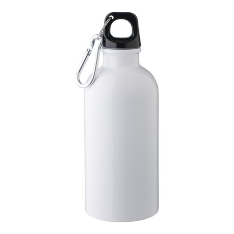 Einwandige Flasche aus recyceltem Edelstahl (400 ml) Sable Weiß | ohne Werbeanbringung | Nicht verfügbar | Nicht verfügbar