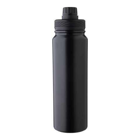 Doppelwandige Flasche aus Edelstahl (800 ml) Zinnia Schwarz | ohne Werbeanbringung | Nicht verfügbar | Nicht verfügbar