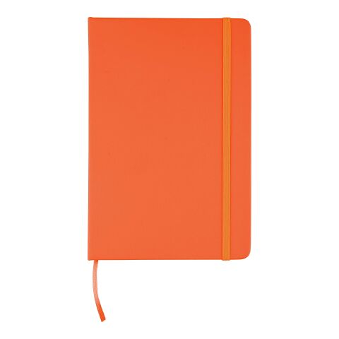 Nachhaltiger Werbeartikel rPET-Notizbuch (A5) Eamon – Orange – mit Logo bedruckt