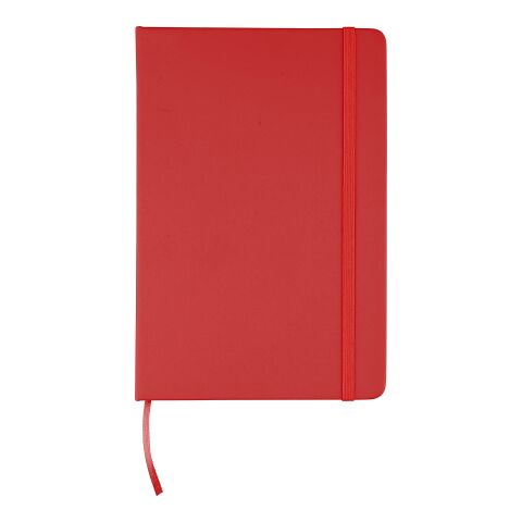 Nachhaltiger Werbeartikel rPET-Notizbuch (A5) Eamon – Rot – mit Logo bedruckt