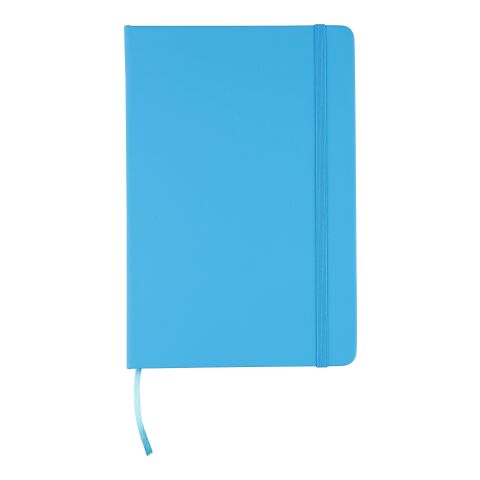 Nachhaltiger Werbeartikel rPET-Notizbuch (A5) Eamon – Hellblau – mit Logo bedruckt