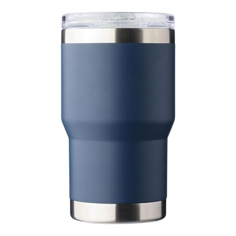 Werbeartikel Ayen 350 ml Kaffeebecher Reisebecher aus Recycling-Edelstahl mit Keramik-Innenbeschichtung & Box – Blau – mit Logo bedruckt
