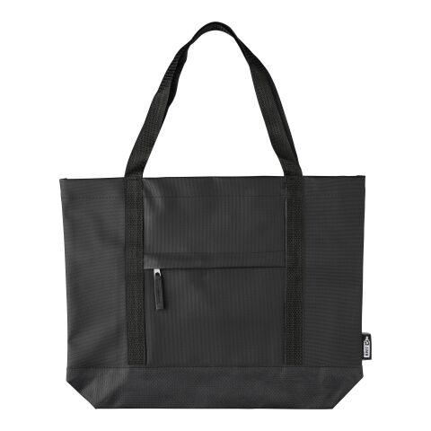 rPET Polyester (600D) Tragetasche Lumi Schwarz | ohne Werbeanbringung | Nicht verfügbar | Nicht verfügbar