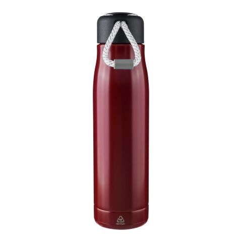 Doppelwandige Trinkflasche aus recyceltem Edelstahl (500 ml) Solene Rot | ohne Werbeanbringung | Nicht verfügbar | Nicht verfügbar