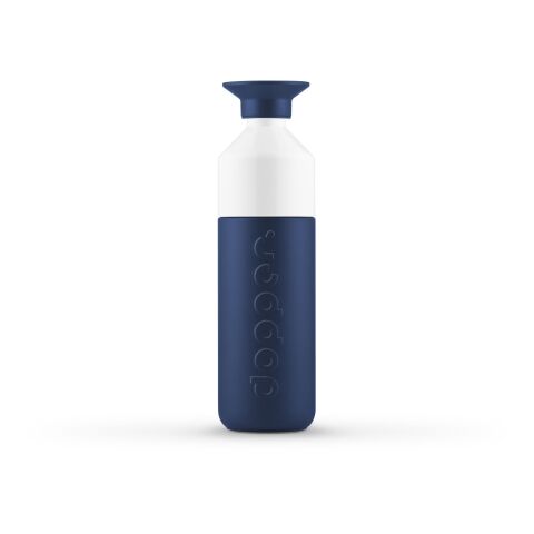 Werbeartikel Dopper insulated (580 ml) + Flip Straw – Breaker Blue – mit Logo bedruckt