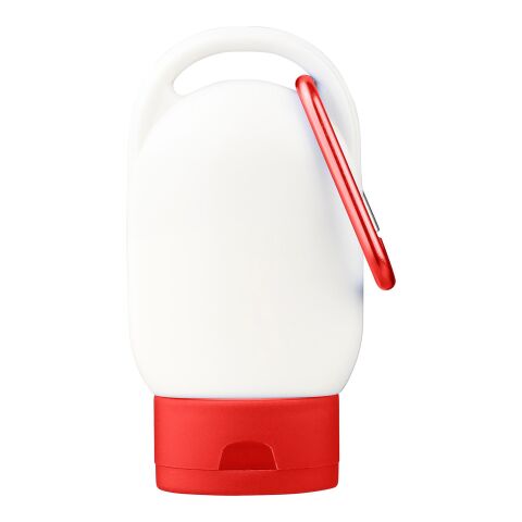 Werbeartikel Sonnenschutzlotion Luka – Rot – mit Logo bedruckt