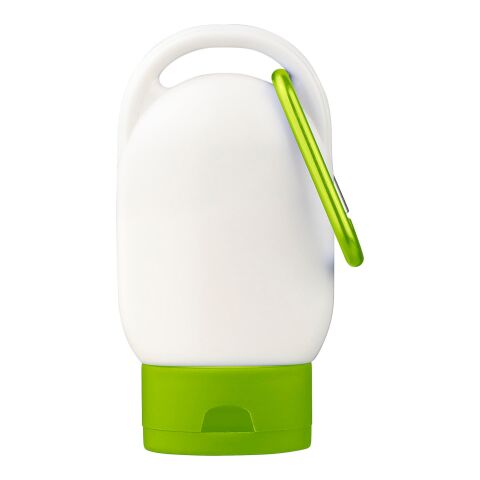 Werbeartikel Sonnenschutzlotion Luka – limone – mit Logo bedruckt