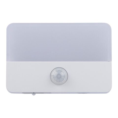 Recycelte wiederaufladbare ABS-Sensorleuchte Ari Weiß | ohne Werbeanbringung