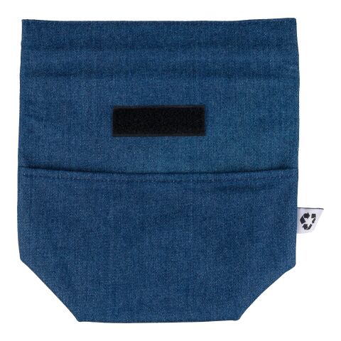 Recycelte Denim-Kühltasche mit Rollverschluss Mira