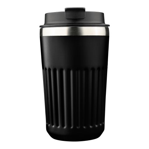 Reisebecher aus recyceltem Edelstahl (400 ml) Chiara Schwarz | ohne Werbeanbringung | Nicht verfügbar | Nicht verfügbar