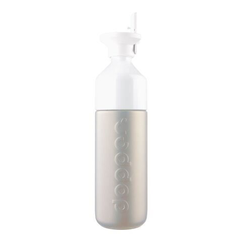 Werbeartikel Dopper insulated (580 ml) + Flip Straw – Pelikanrosa – mit Logo bedruckt