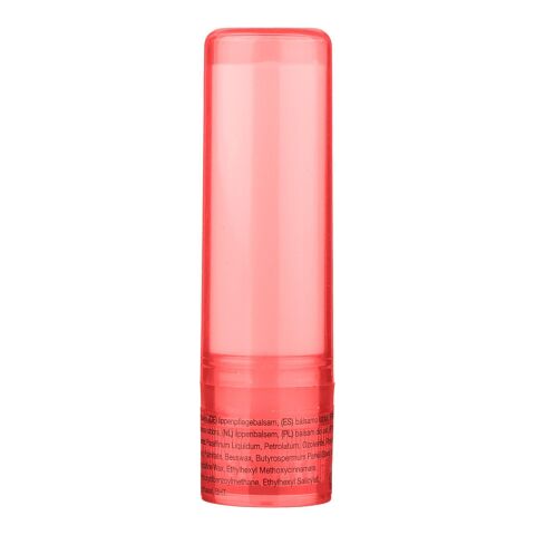 Werbeartikel Lippenbalsam 'Basic' mit Lichtschutzfaktor 15 – Rot – mit Logo bedruckt