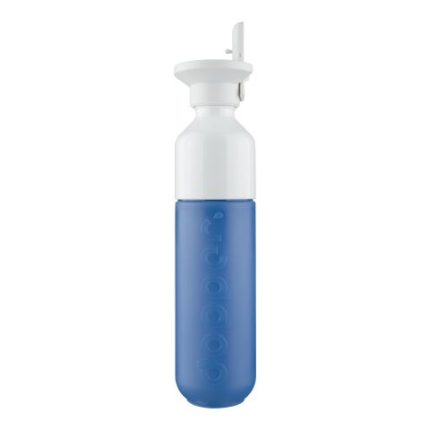 Werbeartikel Dopper Original | 450 ml | Flip Straw – blau – mit Logo bedruckt