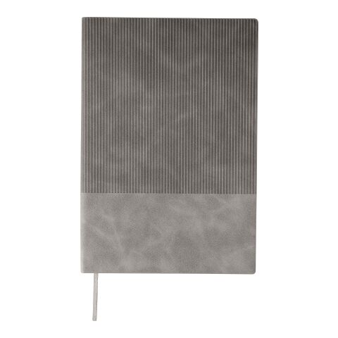 Recyceltes PU-Notizbuch (A5) Elian Grau | ohne Werbeanbringung | Nicht verfügbar | Nicht verfügbar