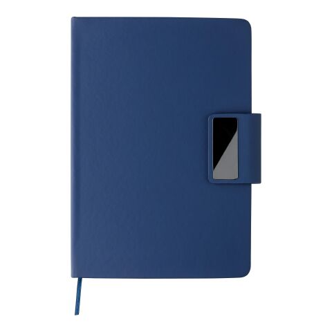 Nachhaltiger Werbeartikel Notizbuch-Geschenkset Roan – Blau – mit Logo bedruckt