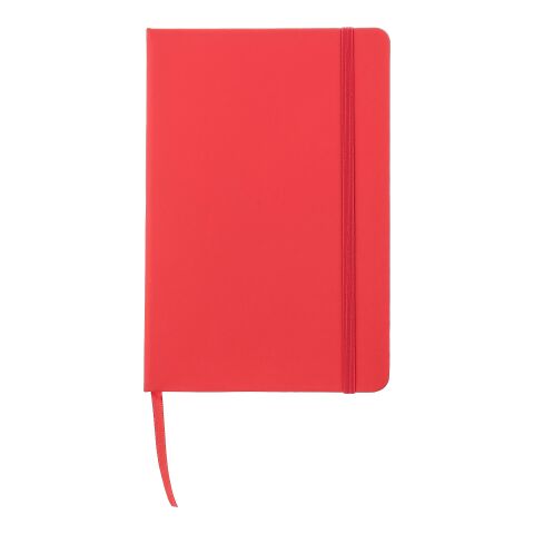 Nachhaltiger Werbeartikel PU-Notizbuch (A5) Bradley – Rot – mit Logo bedruckt